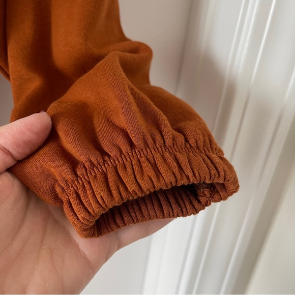 Zara Orange Peplum Sweater Size Small - Picture 4 of 5